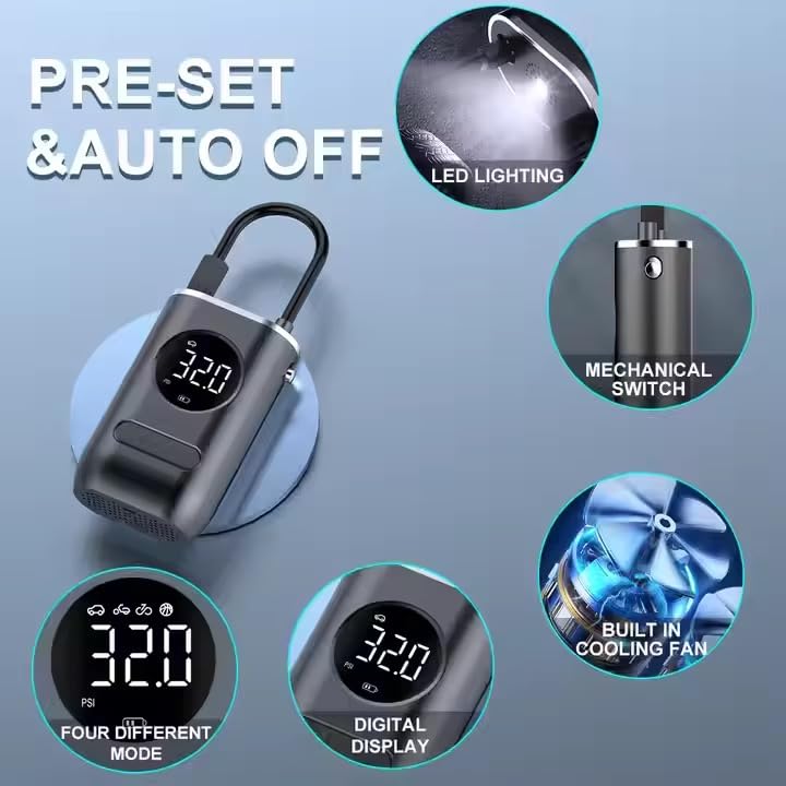 2-In-1 Portable Air Compressor